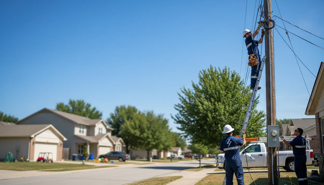 Residential electrician providing installation services in Hartstown, PA